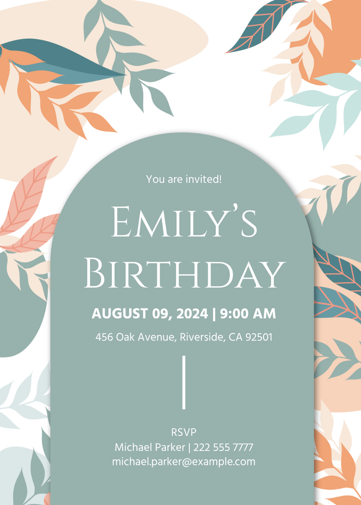 Simple Birthday Invitation Template - Edit Online & Download